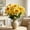 Yellow YE, variant on Brondbend Realistic Artificial Flowers Simulated Sunflowers Faux Silk Flower Bouquet for Indoor Outdoor Home Living Room Bedroom Patio Porch Garden Decor Centerpiece,15.75in Brown