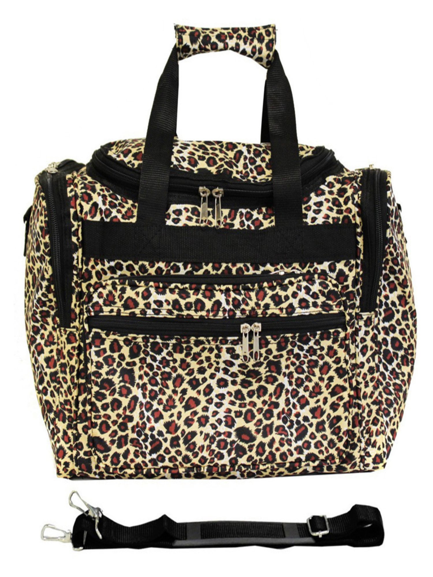 World Traveler 16inch CarryOn Duffel Bag Leopard