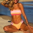 thumbnail image 4 of Women Swimsuit Bikini Set New Arrival Women Bandage Bathing Suit Female Swimwear Bikini Sets Striped Swim Beach Wear, 4 of 6