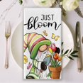 thumbnail image 5 of Hello Spring Gnome Kitchen Dish Towels Set of 2, Just Bloom Tulip Flower Green Hand Towels Drying Baking Cooking Cloth, Floral Pot Butterfly Seasonal Home Kitchen Decor 18x26 Inch, 5 of 6