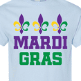thumbnail image 4 of Inktastic Mardi Gras Fleur De Lis Trio T-Shirt, 4 of 5
