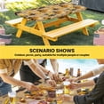 thumbnail image 6 of Construction Truck Table Cloths for 6 Foot Rectangle Tables, Cartoon Grips and Bulldozers Turmeric Patio Waterproof Elastic Fitted Tablecloths, Washable Rectangular Table Cover for Camping, 6 of 8