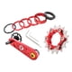thumbnail image 1 of Juego de piñones de cassette de una para bicicleta Sunnimix ajustador de conversión de piñón Tensor de cadena de bicicleta 13T Rojo 16T, 1 of 8