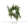 thumbnail image 3 of AYktou 6.6 Ft Christmas Garland with String Lights, Artificial Pines Needles Berries Hanging Vines, Battery Operated LED Lights Rattan Garlands for Xmas Tree Thanksgiving Indoor & Outdoor Decor, 3 of 8