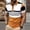 #Orange, variant on Men's Color-Block Striped Short Sleeve Polo Shirt,Orange,Big Men's,Tall Men's XXXXL,Young Men's T-shirt
