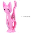 thumbnail image 3 of 4 Pack Clothespins Cute Cartoon Cat Clothespins Beach Towel Fasteners for Home - Pink, 3 of 5