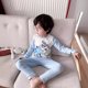 thumbnail image 3 of [] Nuevo conjunto de pijamas cálidos de terciopelo alemán con cintura alta para niños de otoño e invierno, costura deshuesada, terciopelo alemán cepillado, 3 of 4