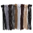 thumbnail image 1 of CNKOO 3 Packs Handmade Dreadlocks Extensions Men‘s Dreadlocks Fashion Reggae Hair Hip-Hop Style Synthetic Dreadlocks Hair For Men  Dark black 12”-75g, 1 of 6
