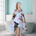 thumbnail image 6 of French Bulldogs Hooded Bath Towel，60"x35" for Ages 3 To 12 Kids, Quick Dry Lightweight Soft Microfiber Hood Beach Towel Cover Up for Kids, 6 of 7