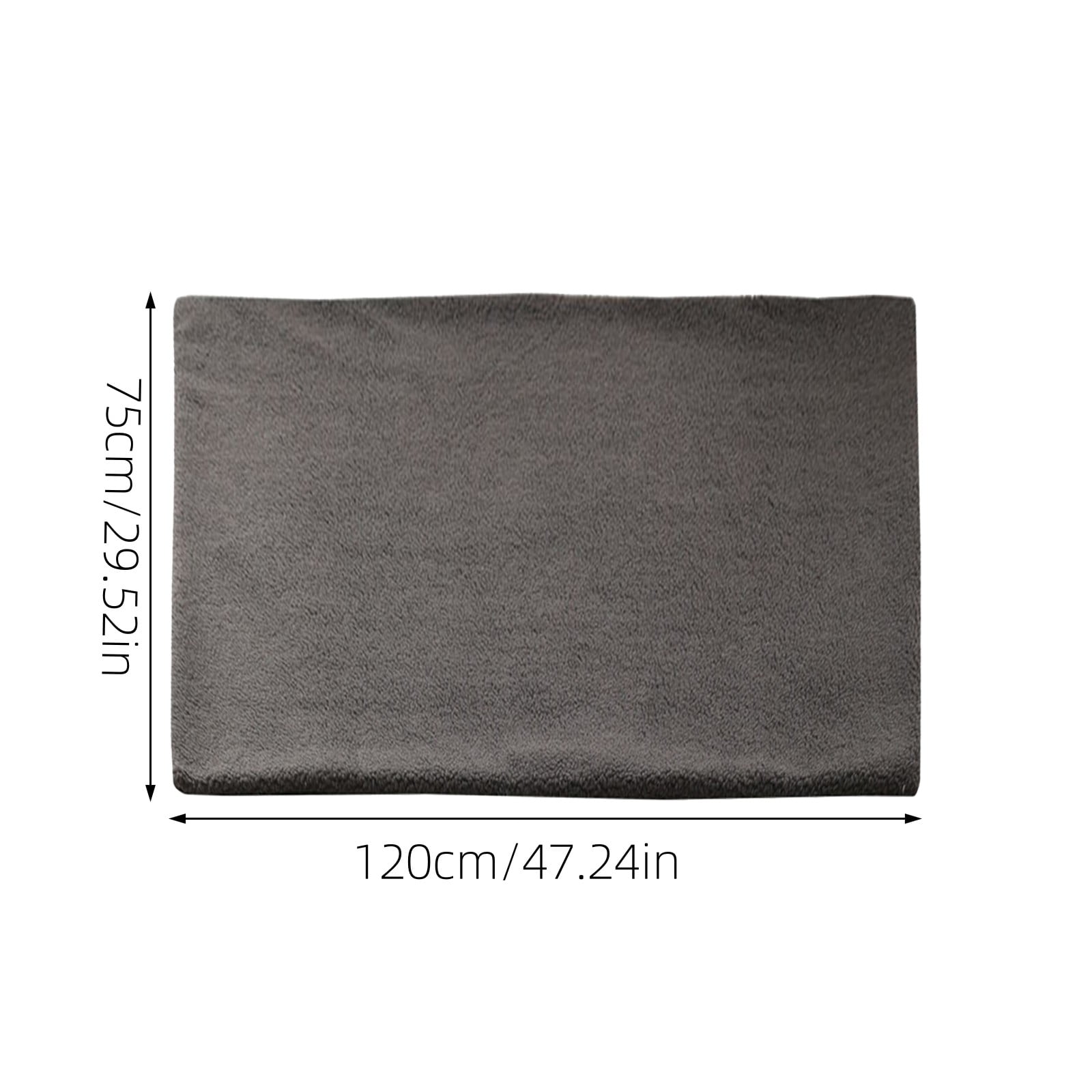 Self-Warming Pet Mat for Cats & Dogs | Thermal Insulated Pad with Non-Slip Bottom | Machine Washable Heating Bed for Indoor/Outdoor | Gray Polyester XXL