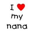 thumbnail image 2 of CafePress - I Love My Nana Infant Bodysuit - Baby Light Bodysuit, Size Newborn - 24 Months, 2 of 4