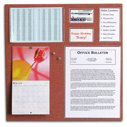 StoreSMART - Peel & Stick Pocket - 6" x 9 1/2" Open Short Side - 10-Pack - Clear Vinyl Plastic - STB109S-10