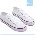thumbnail image 3 of Zapatillas de lona de moda para mujer, lindas zapatillas bajas, cómodas zapatillas de lona para caminar para dama, 3 of 5