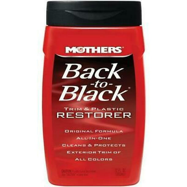 1PK Mothers 06112 BackToBlack Trim & Plastic Restorer, 12 Oz