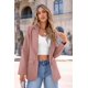 thumbnail image 3 of Blazer PRETTYGARDEN Rosa Oscuro Mujer Manga Larga Pecho con Solapa, 3 of 8