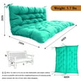 thumbnail image 7 of XXLYY Three Seat Swing Replacement Cushions, Porch Swing Cushions, Thickened Waterproof Polyester Fabric Bench Cushion with Ties, Replacement Cushion for Outdoor Patio Swing, 7 of 7