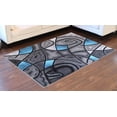 thumbnail image 4 of YHSF Modern Contemporary Area Rug for Living Room, Bedroom, and Office – Elegant Thick Carpet for Dining Room, Kitchen, & Hallways – Washable - Home Decor - Water Repellent - Blue (5x7 Feet), 4 of 5
