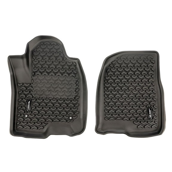 Rugged Ridge by RealTruck Floor Liners for Chevy Silverado | Front | 82901.32 | Compatible with 2019-2020 Chevrolet Silverado Crew Cab