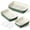 Forest Green-13.7"/11"/8.3"-3, variant on Ceramic Baking Dish Set Dusty Pink 13.7"/11"/8.3" 3-Piece Oven Safe Bakeware for Casseroles Lasagnas Roasting