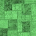 thumbnail image 1 of Ahgly Company Indoor Square Patchwork Emerald Green Transitional Area Rugs, 7' Square, 1 of 4
