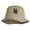 Khaki, variant on Jersery New Orleans Embroidered Unisex Multipurpose Crushable Cotton Twill Bucket Hat - White L