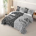 thumbnail image 3 of Erosebridal Fashion Leopard Print Twin Quilt Set for Girls, Princess Crown Twin Coverlet Set, 2 Pieces, 3 of 7