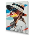 thumbnail image 2 of Designart "Female Acrylic Portrait III" Fashion Woman Canvas Art Print, 2 of 5