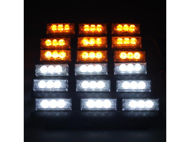 54 LED EXTENSIONS Emergency Truck Car Strobe Flash Light Grill Front Back 