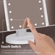thumbnail image 3 of Trifold Vanity Mirror with LED Lights, 1x/2x/3x Magnification, Touch Screen, 3 Color Modes, Travel Makeup Mirror for Grooming & Makeup, 3 of 5