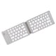 thumbnail image 2 of Teclado inalámbrico plegable, teclado portátil de tamaño de bolsillo de larga espera recargable para teléfono inteligente, tableta, portátil, viaje, blanco, 2 of 5