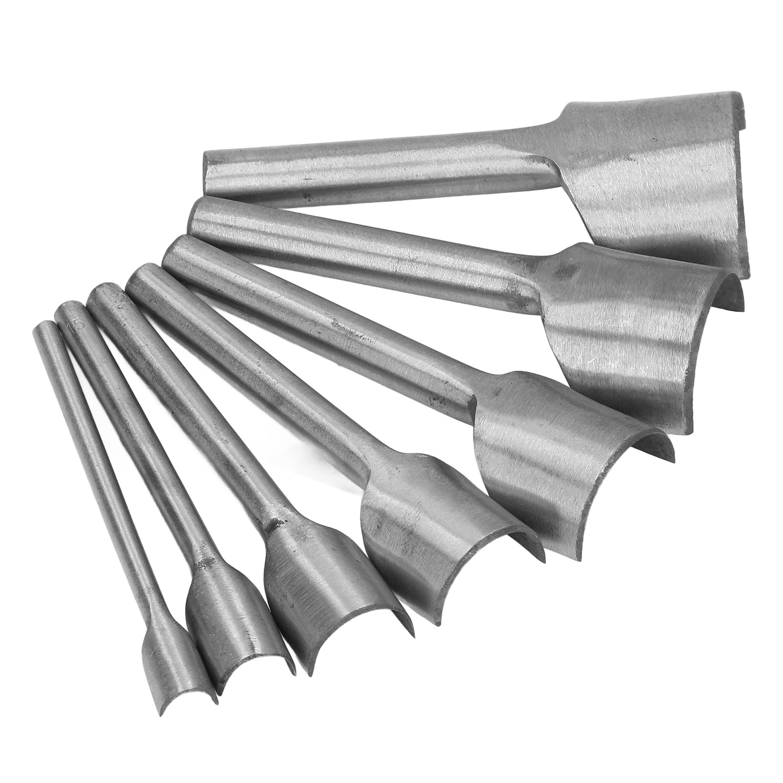 Spptty 7Pcs Half Round Cutter Punch C Type Strap End Punching Tools For