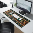 thumbnail image 5 of Rectangle Boho Style Mandala Mouse Mat, Gothic Cool Mousepad with Design, Large Non-Slip Rubber Gaming Mouse Pad with Stitched Edges, Office Mouse Pad for Women Men Kids, 31.5x11.8in, 5 of 7