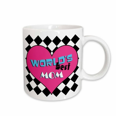 

3dRose Worlds Best Mom Ceramic Mug 11-ounce