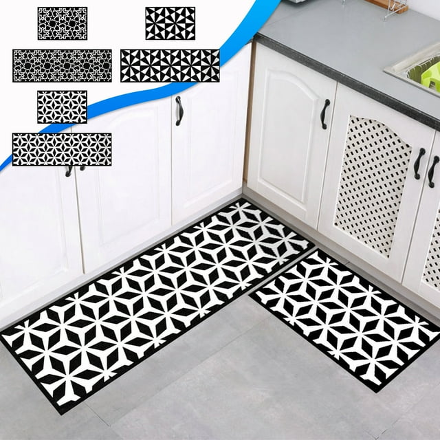 Sentmoon 2-Piece Kitchen Rugs Set + Non-Slip Machine Washable Floor Mats for Sink & Stove Areas + Cozy & Fatigue-Defend Today’s Must-Have Bargains