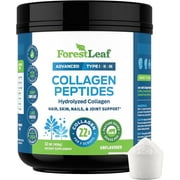 Forest Leaf Hydrolyzed Collagen Peptides Powder Unflavored Protein Powder, 2lb