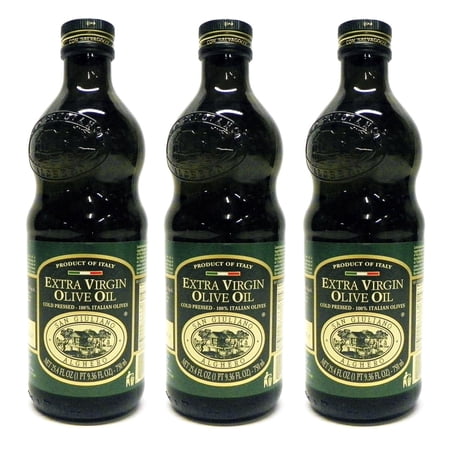 San Giuliano Polyphenol-Rich Extra Virgin Olive Oil  100% Italian  Cold-Pressed  Non-GMO  25.4 fl oz (3 Bottles)