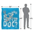 thumbnail image 5 of Looney Tunes Blanket, 50'x60', Whats Up Silky Touch Super Soft Throw, 5 of 6