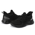 thumbnail image 3 of Kushyshoo Girls Lightweight Sneakers Kids Breathable Lace-up Athletic Running Shoes Big Kids Walking Shoes Black Size 5, 3 of 7