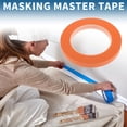 thumbnail image 2 of Cinta de pintor Unique Bargains, fácil de quitar, cinta de enmascarar Master Tape 140U naranja, 0.5 pulgadas x 52.5 yardas, 2 of 6