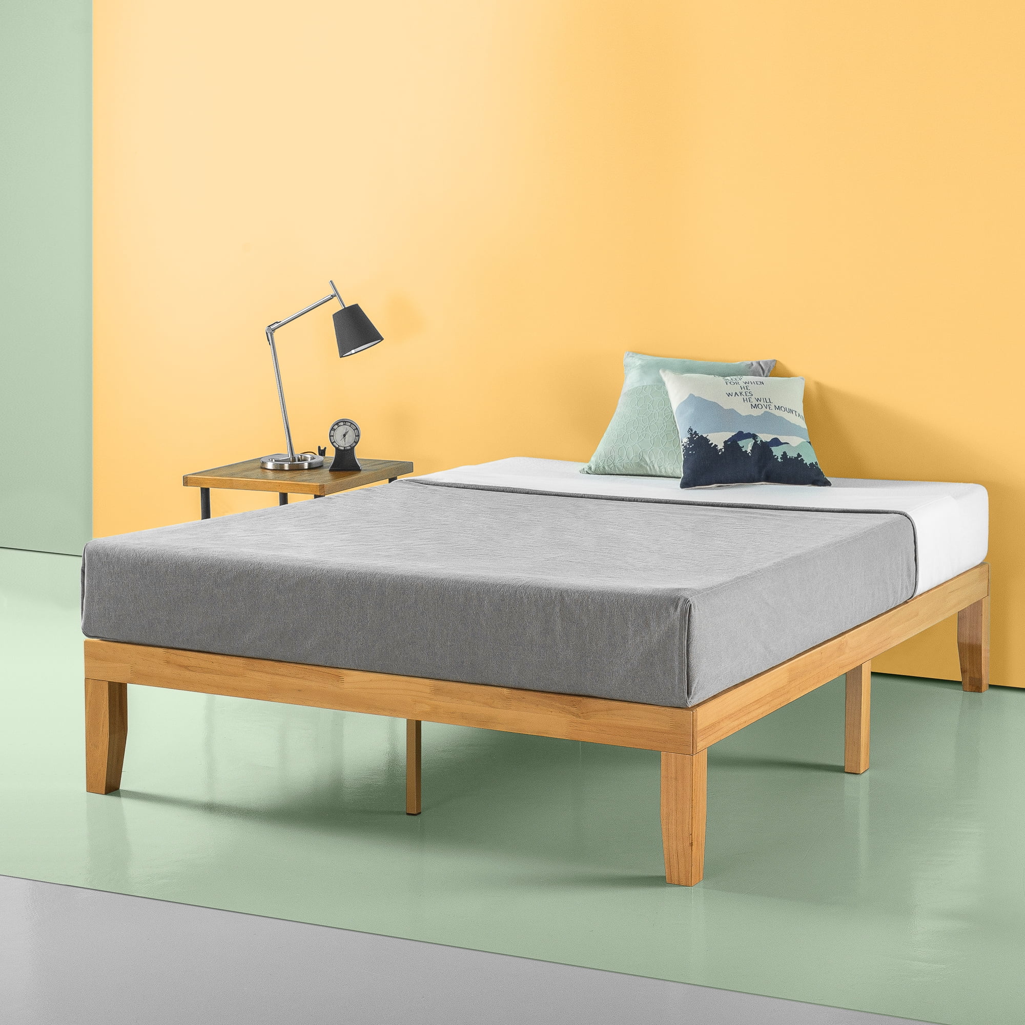 Zinus Moiz 14 Wood Platform Bed Queen, Zinus Alexis Deluxe Wood Platform Bed Frame Instructions