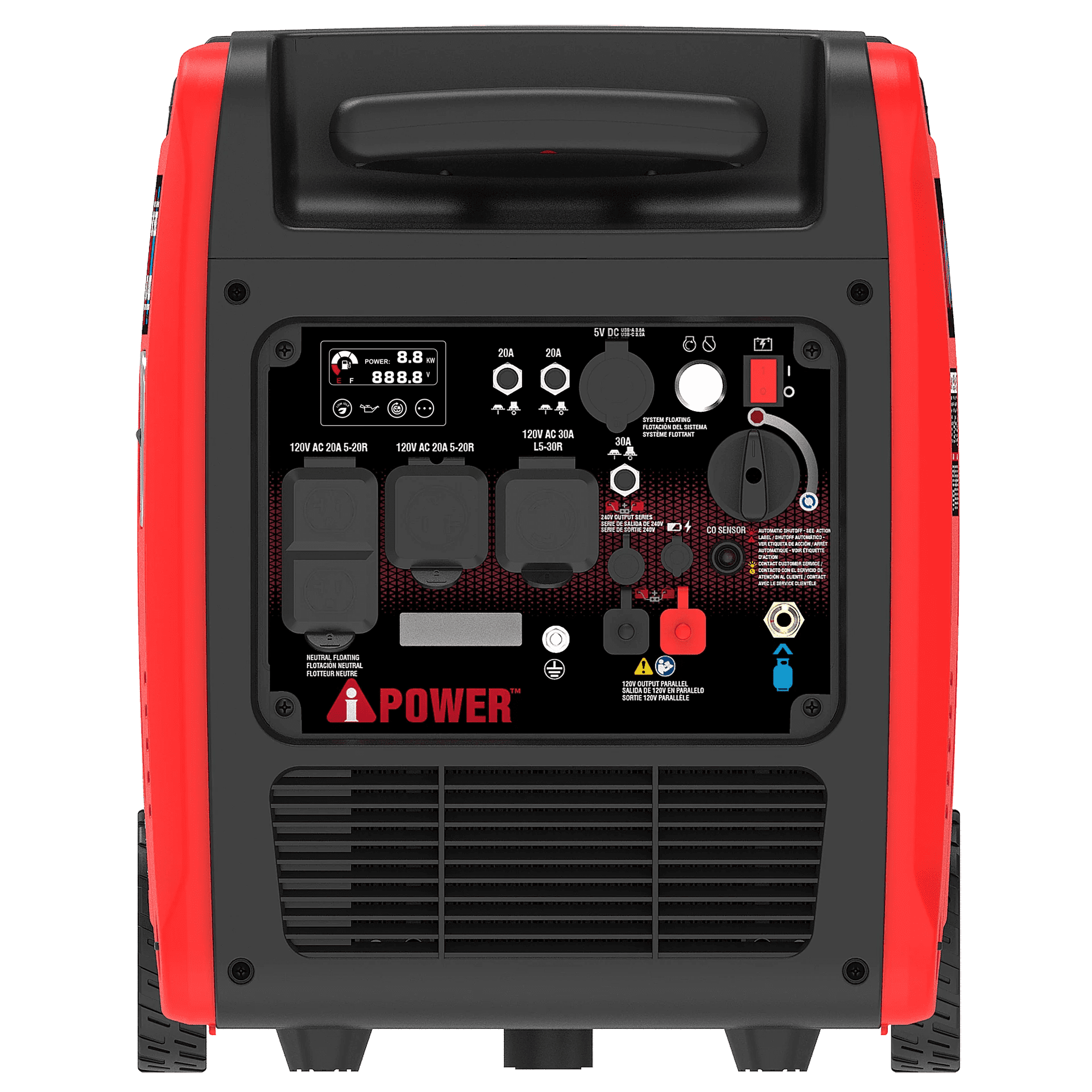 A-iPower GXS5800iRD 5800-Watt Dual Fuel Remote Start Inverter Generator