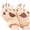 Beige, variant on Fgnfyis Winter Gloves for Women Cat Half Finger Bear Fingerless Cute Thick Lined Cartoon Warm Neck Hanging Plush Mittens Navy