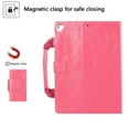 thumbnail image 3 of iPad 10.2 inch 2019 Handbag Case 7th Generation, Dteck Smart Multi-Angle Stand Magnetic PU Leather Bag Folio Cover with Handle Document Pocket Hand Strap Pencil [Auto Wake/Sleep], Rose, 3 of 6