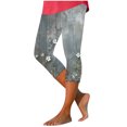 thumbnail image 1 of Pantalones de Yoga de Verano para Mujeres Ligeros de Alta Cintura de Impresión Capris, Pantalones de Gimnasio Y Entrenamiento de Ajuste Delgado con Cintura Elástica para Yoga, Correr, 1 of 8