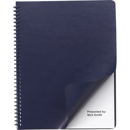Swingline GBC, SWI2001711, Leather like Binding Covers, 50 / Pack, Navy