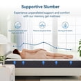 thumbnail image 2 of EDX 6 Inch Queen Cooling Gel Memory Foam Mattress, CertiPUR US Certified Fiberglass Free Pressure Relief Bed in a Box, 2 of 9