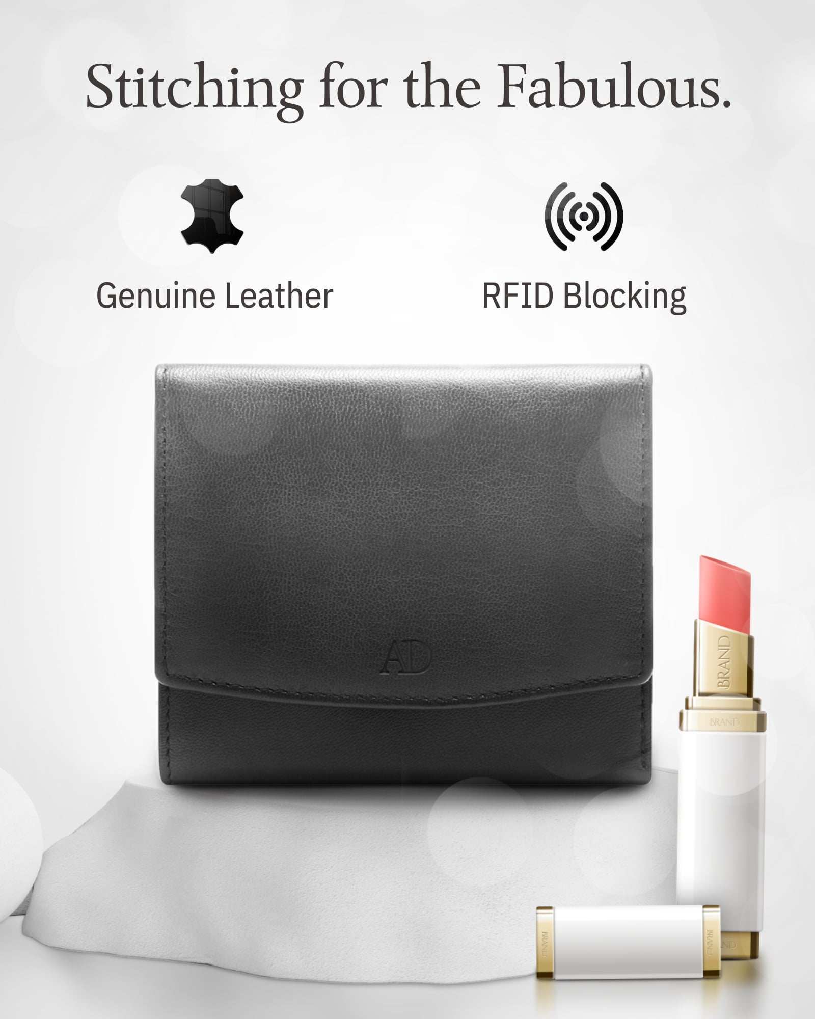  POIUGOYA Slim Wallet for Women, Leather Bifold RFID Blocking Credit  Card Holder with Keychain, Zipper Coin Pocket & ID Window : Clothing, Shoes  & Jewelry