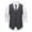 Gray, variant on Dovford Mens Vintage Tweed Suit Vest V Neck Casual Wool Waistcoat for Wedding Groomsmen