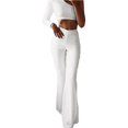 thumbnail image 1 of Womens Stretch Flared OL Work Pants Yoga Bell-bottom Trousers, 1 of 4