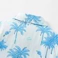 thumbnail image 5 of Odeerbi Toddler Boys Hawaiian Shirt Kids Baby Summer Beach Hawaiian Top 2025 Casual Beach Wear Print Short Sleeve Cotton Shirt Sky Blue 3-4 Years, 5 of 9
